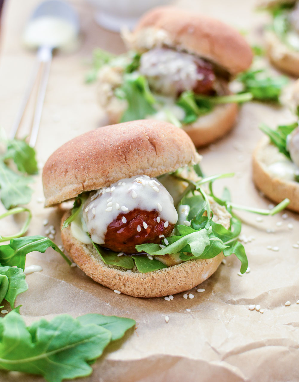 Asian Meatball Sliders are the perfect quick-bite appetizer recipe for entertaining this holiday season!