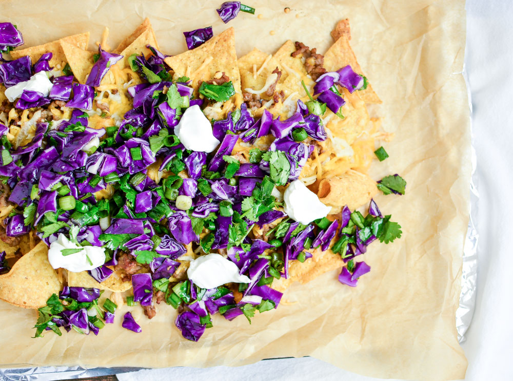 Asian-Style Nachos are the perfect spin on a classic game day recipe!