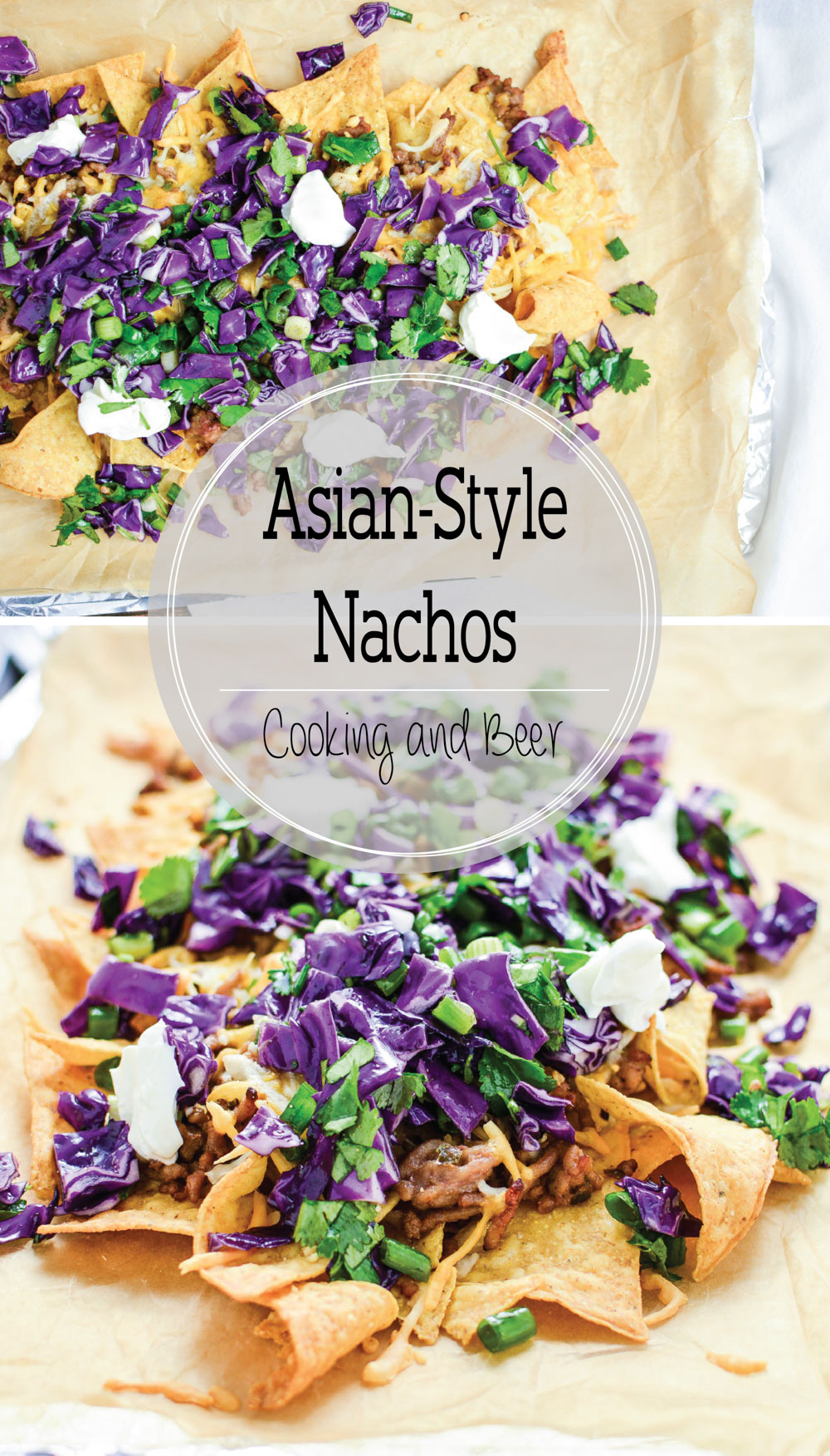 Asian-Style Nachos are the perfect spin on a classic game day recipe!