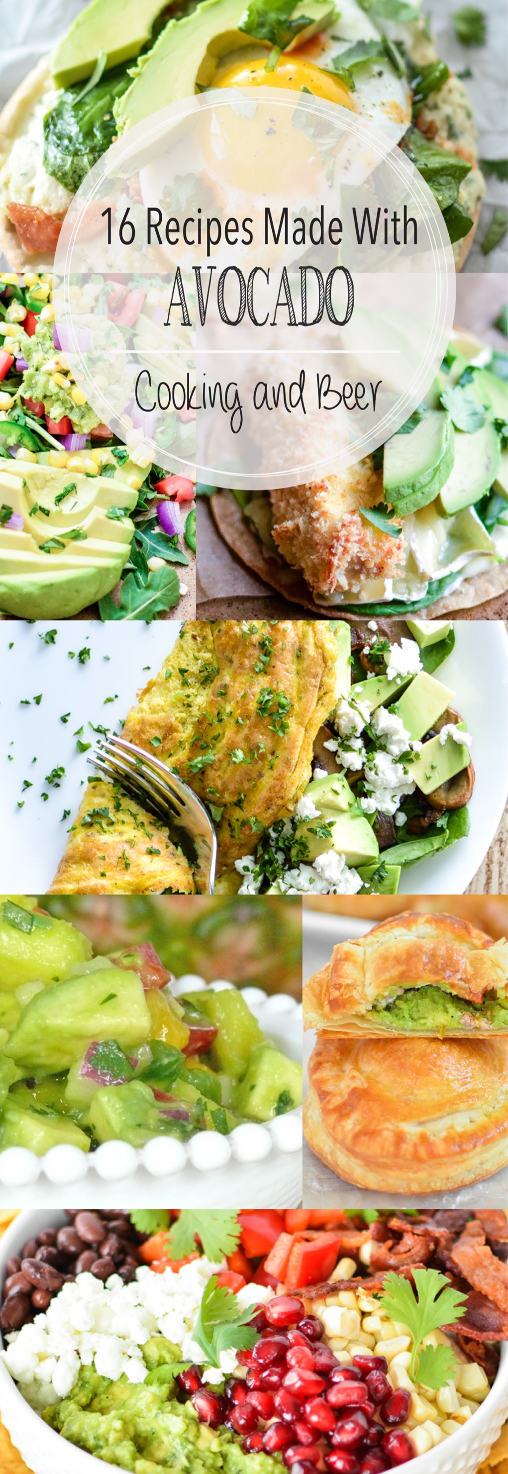 From salsa to salad and from omelets to pastries, here are 16 recipes made with avocados! Add them to your menu plans ASAP!