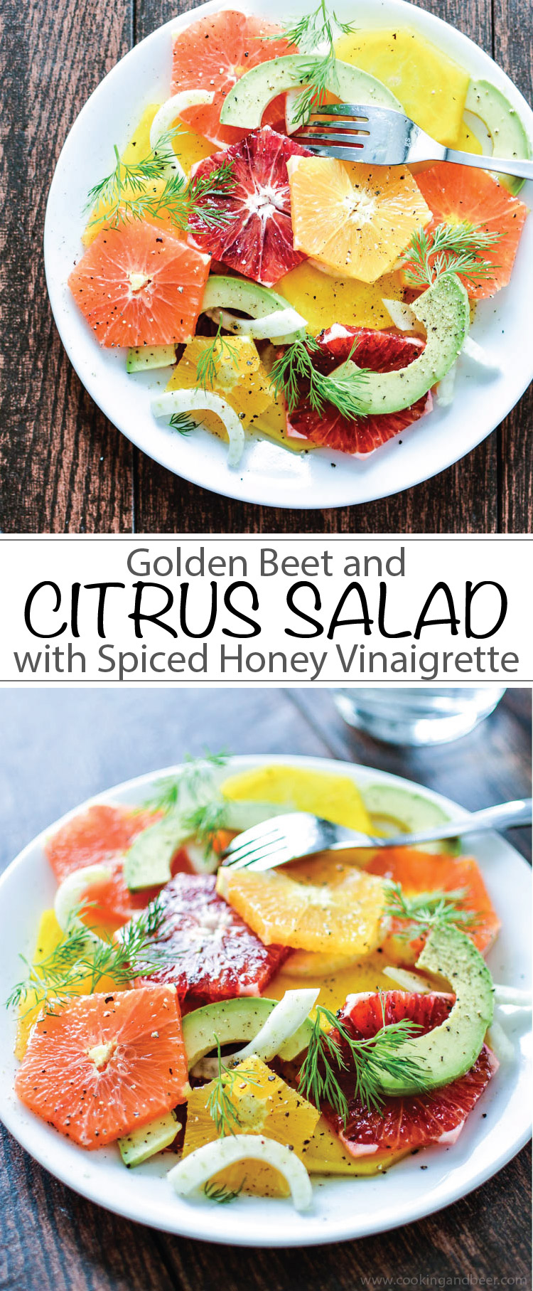 Golden Beet and Citrus Salad with Spiced Honey Vinaigrette | www.cookingandbeer.com | @jalanesulia