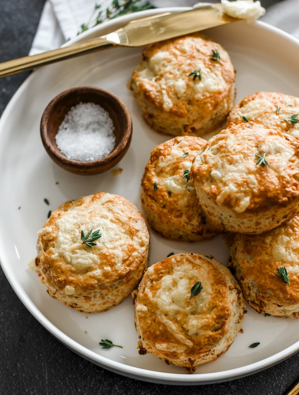 Bacon and Cheddar Scones with Cultured Butter