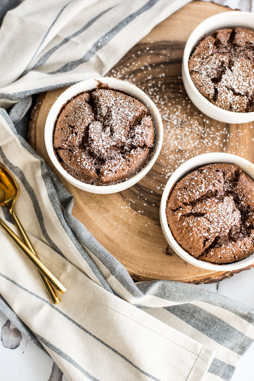 Easy cinnamon chocolate soufflés are nothing to be scared of. Soufflés are actually very simple once you get the technique down, so give this recipe a try!