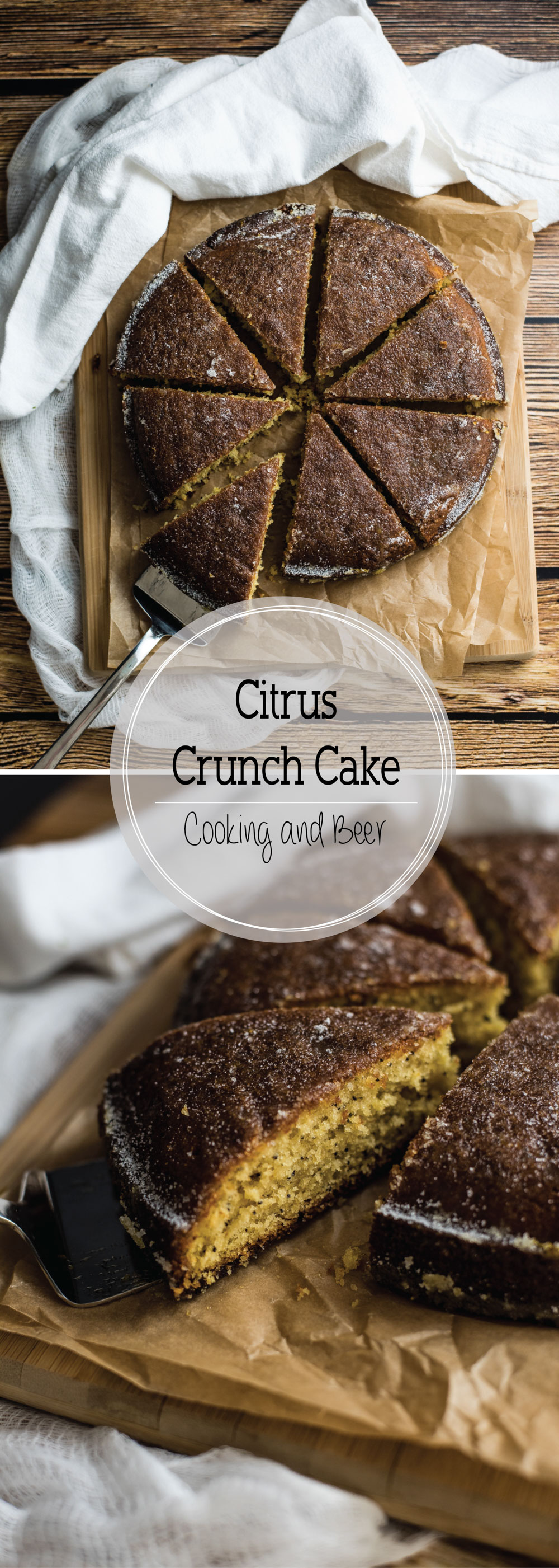 Citrus crunch cake is the perfect autumn dessert. It resembles coffee cake, but has the most amazing sugared crunchy topping!