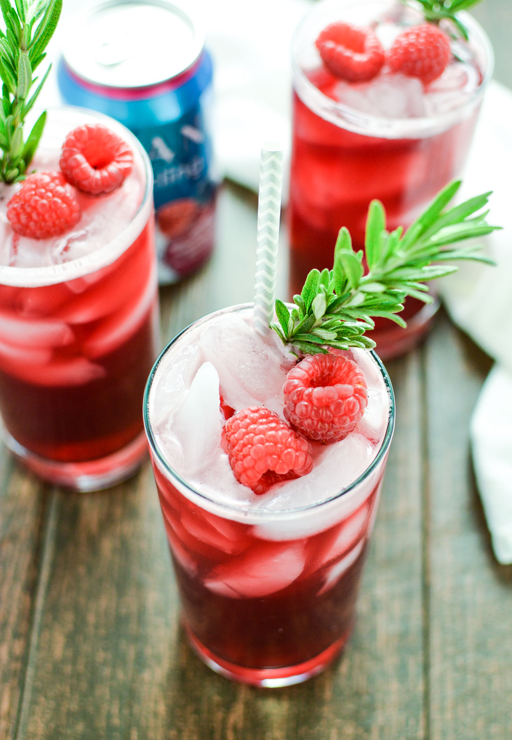 Pomegranate, Champagne and Raspberry Beer Spritzers: the perfect sweet drink to celebrate any time of year!