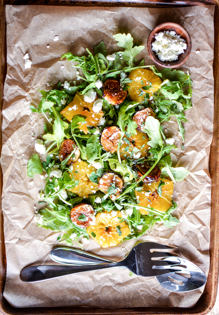 Caramelized Orange and Fig Salad: a light side dish or appetizer recipe!