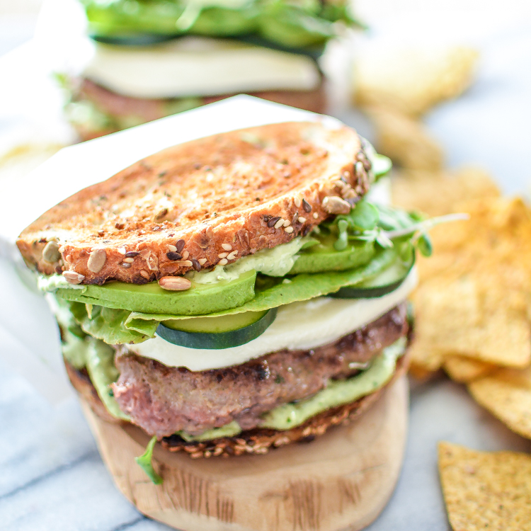 Green Goddess Burgers are a healthier way to spruce up your burger recipe! | www.cookingandbeer.com