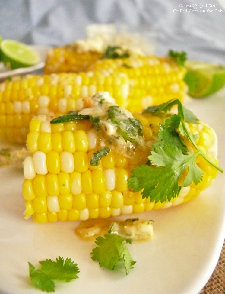 Grilled Corn on the Cob with Herb ButterCooking and Beer