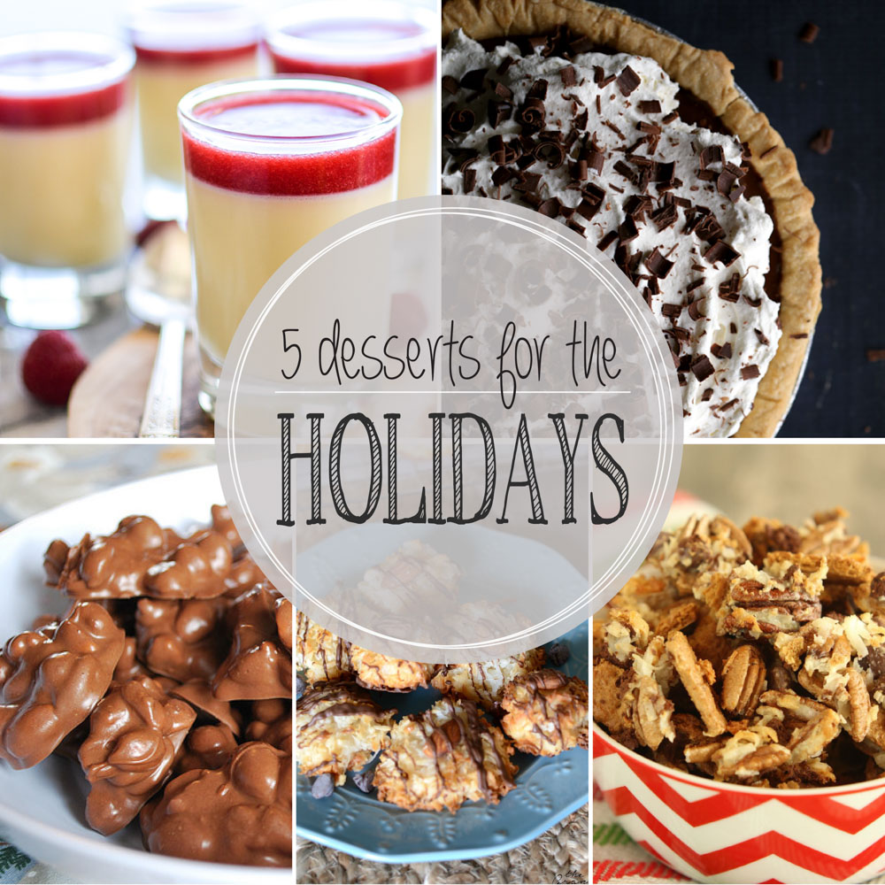 Weekly Family Menu Plan - 5 Desserts for the Holidays Edition | www.cookingandbeer.com