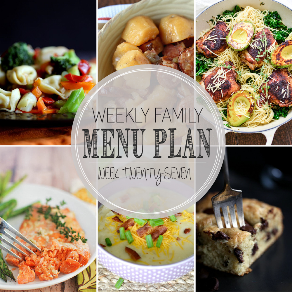 Weekly Family Menu Plan: A weekly addition of thoughtfully prepared recipes to get you through those busy weeks. | www.cookingandbeer.com