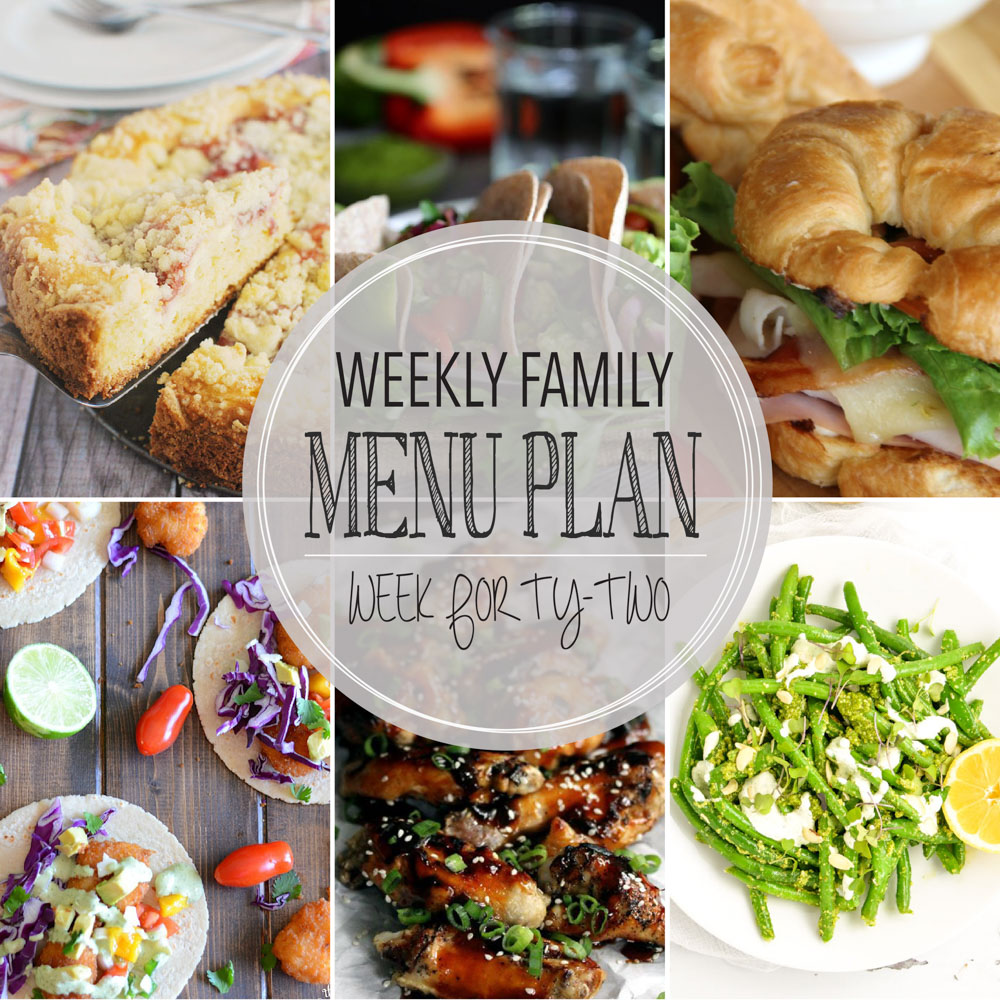 Weekly Family Menu Plan: A weekly edition of thoughtfully prepared recipes to get you through those busy weeks. | www.cookingandbeer.com