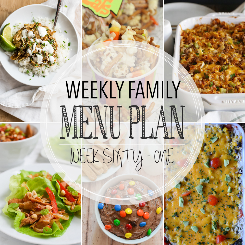 Weekly Family Menu Plan: A weekly edition of thoughtfully prepared recipes to get you through those busy weeks. | www.cookingandbeer.com