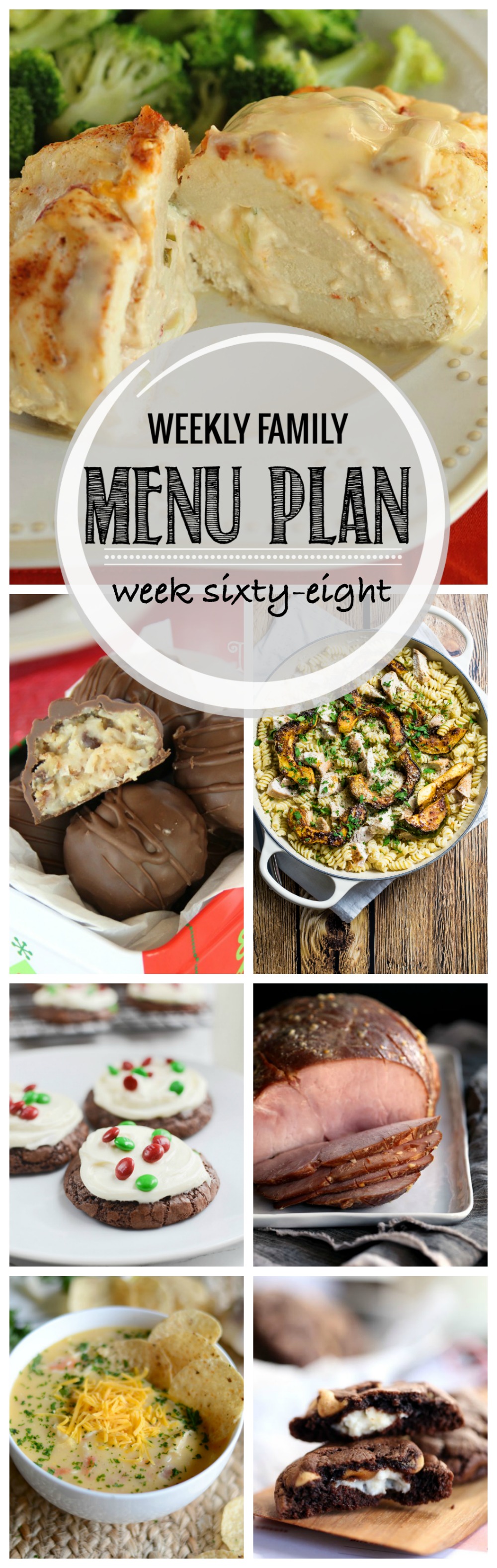 Weekly Family Menu Plan - Week Sixty-Eight is brought to you by a group of food bloggers who love to plan ahead! A weekly edition of thoughtfully prepared recipes is rounded up to get you through those busy weeks! | www.cookingandbeer.com