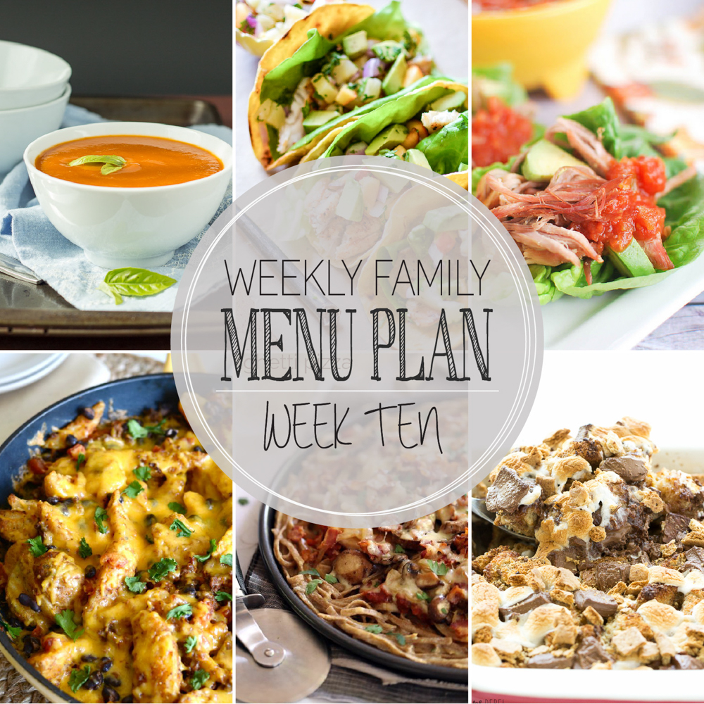Weekly Family Menu Plan: A weekly addition of thoughtfully prepared recipes to get you through those busy weeks. | www.cookingandbeer.com