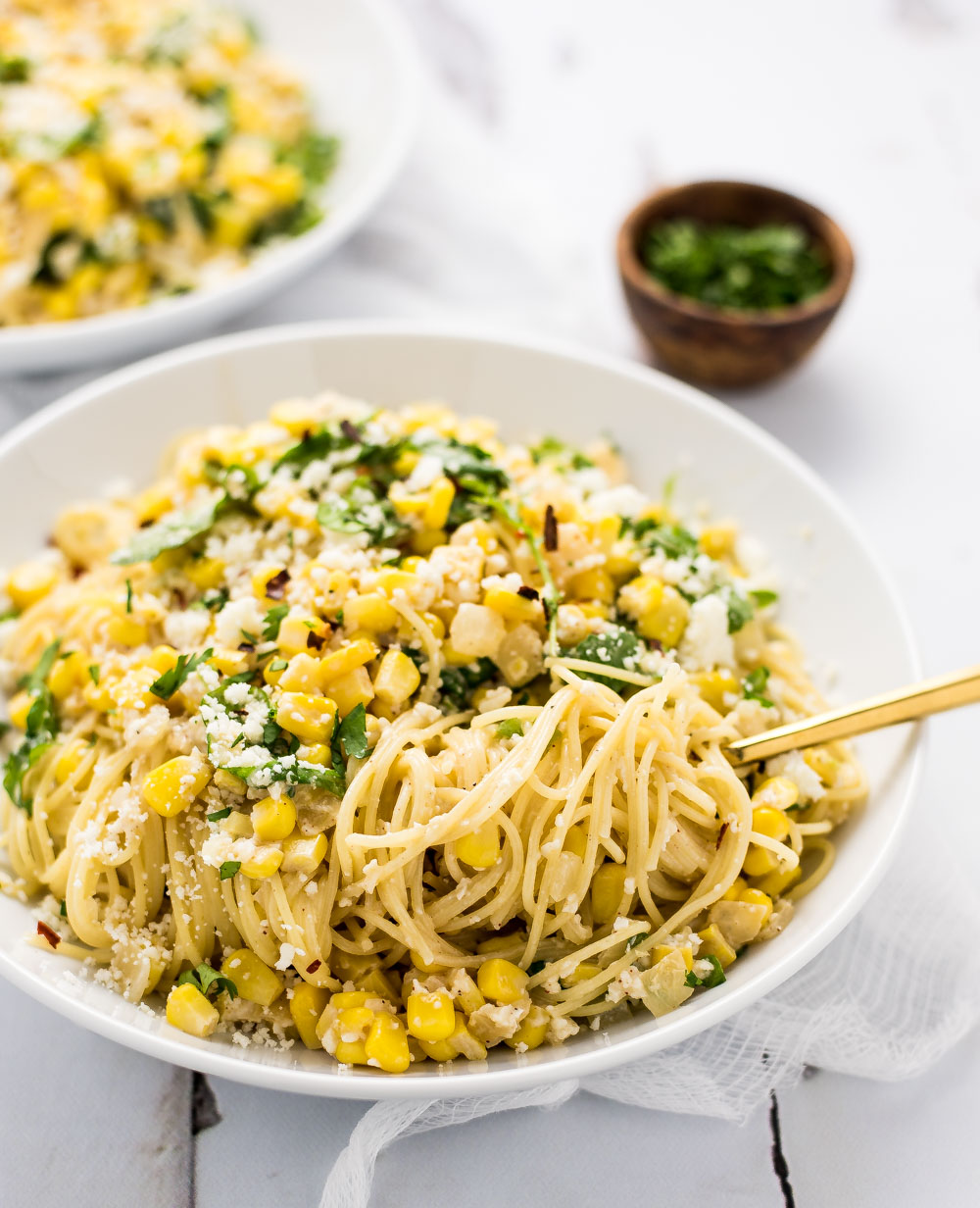 Mexican Corn Pasta is a super fresh and super delicious quick weeknight meal!