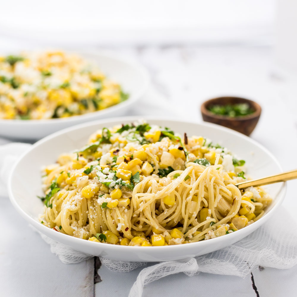 Mexican Corn Pasta is a super fresh and super delicious quick weeknight meal!