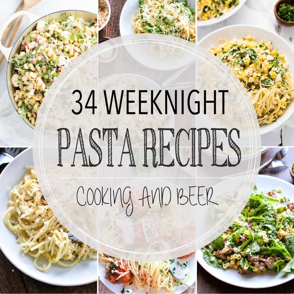 From casseroles to soup and from 5-ingredient to vegetarian, here are 34 family-friendly weeknight pasta recipes to get you through those busy weeks!