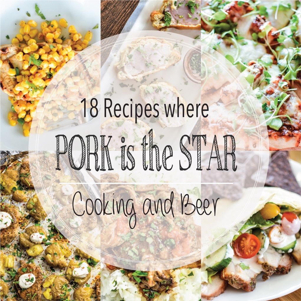 From pizza to tacos and from soup to skewers, here are 18 recipes where pork is the star! Add them to your menu plans ASAP!