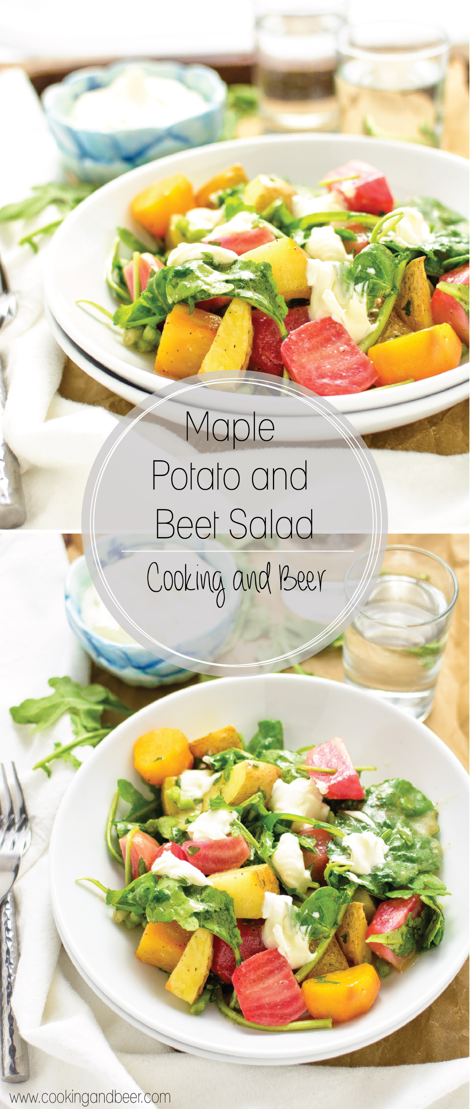 Maple Potato and Beet Salad is a light, yet hearty fall salad loaded with mustard flavor.