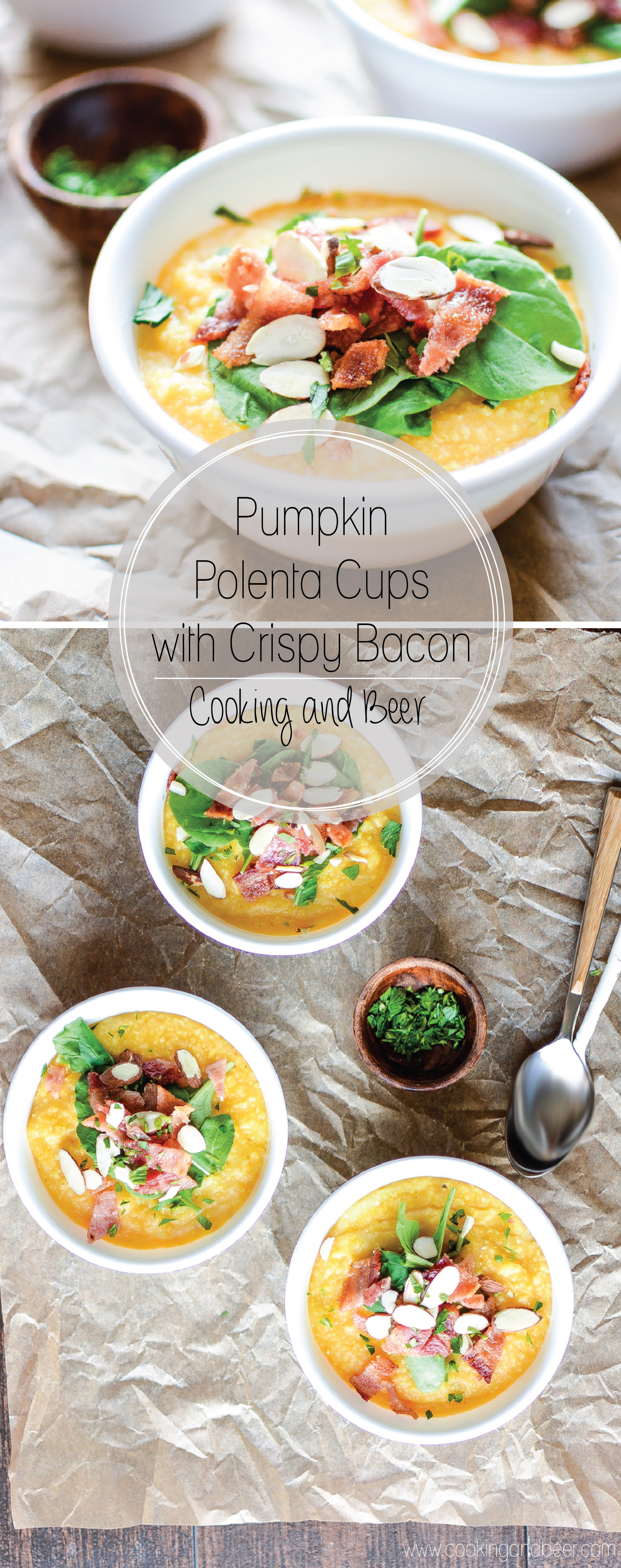 Pumpkin Polenta Cups are the perfect side dish recipe for your next party!