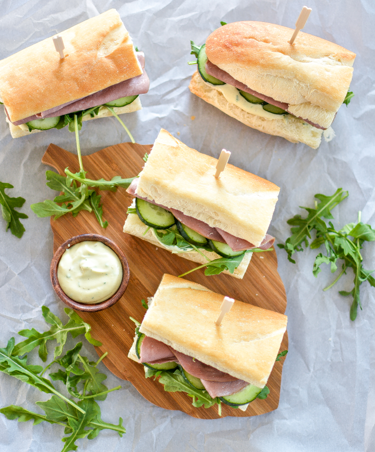 Lunch is served with these Roast Crimson meat Sandwiches with Horseradish Mustard! | www.cookingandbeer.com  Roast Crimson meat Sandwiches with Horseradish Mustard roastbeefsammies3
