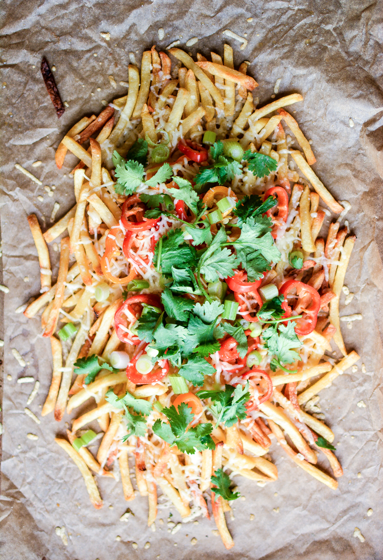 Crispy Baked Shoestring French Fries are a simple and quick game day recipe that will keep you out of the kitchen and enjoying the game!