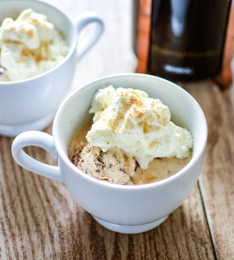 S'mores Affogato with Marshmallow Whipped Cream | www.cookingandbeer.com