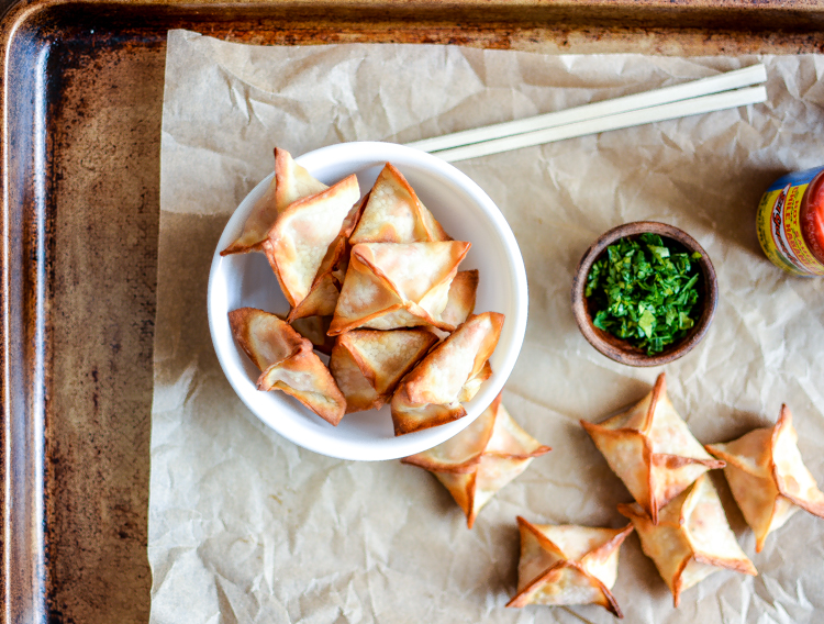 Spicy Baked Chicken Cream Cheese Wontons are a simple and delicious appetizer that needs to grace the menu of your next game day spread!