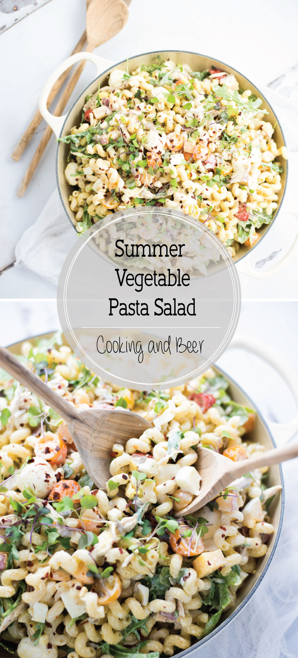 Summer Vegetable Pasta Salad is the perfect side dish for your summer picnics!