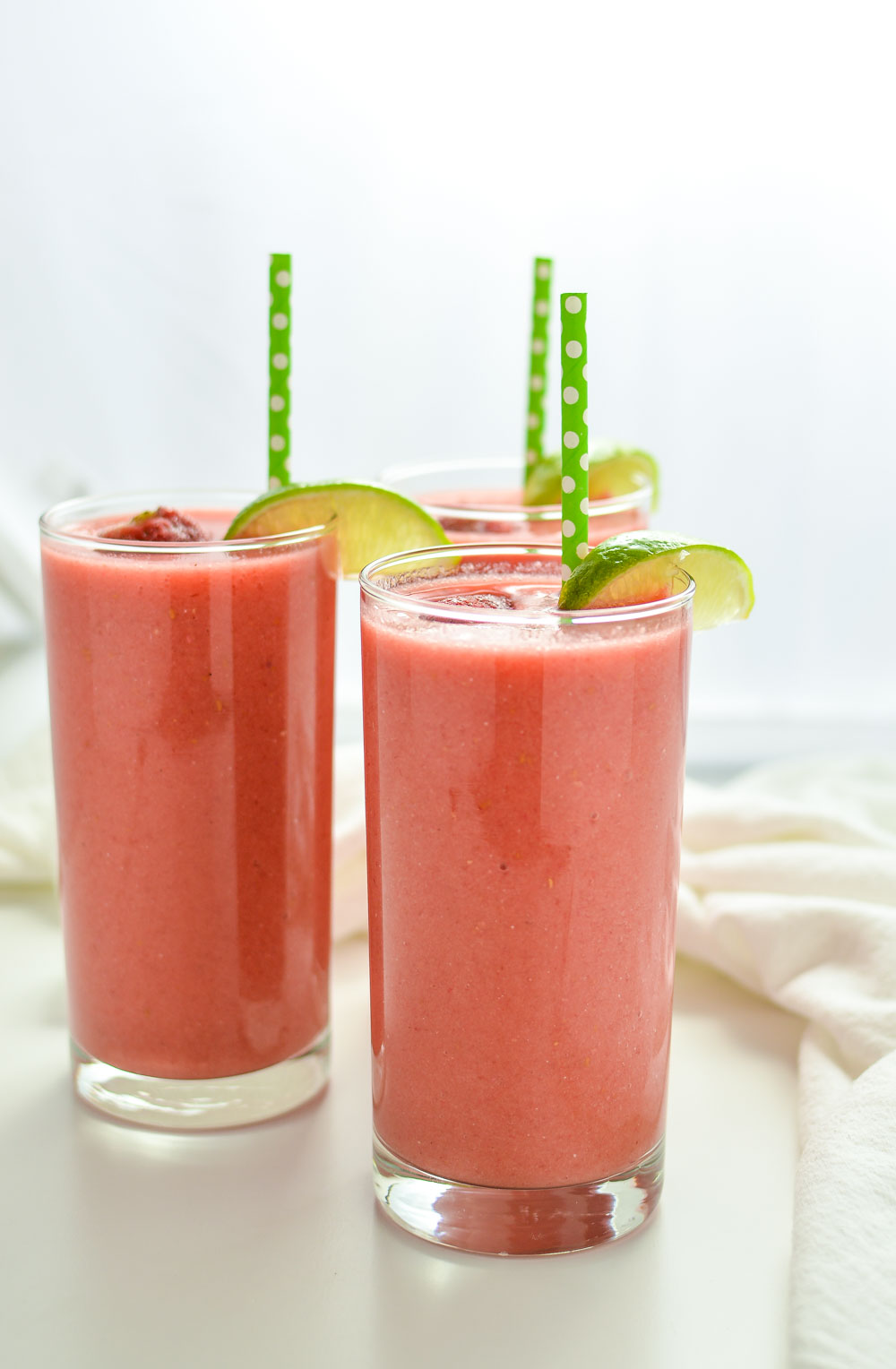 Triple Berry Limeade Smoothies - a tart, refreshing, and satisfying way to start your day!
