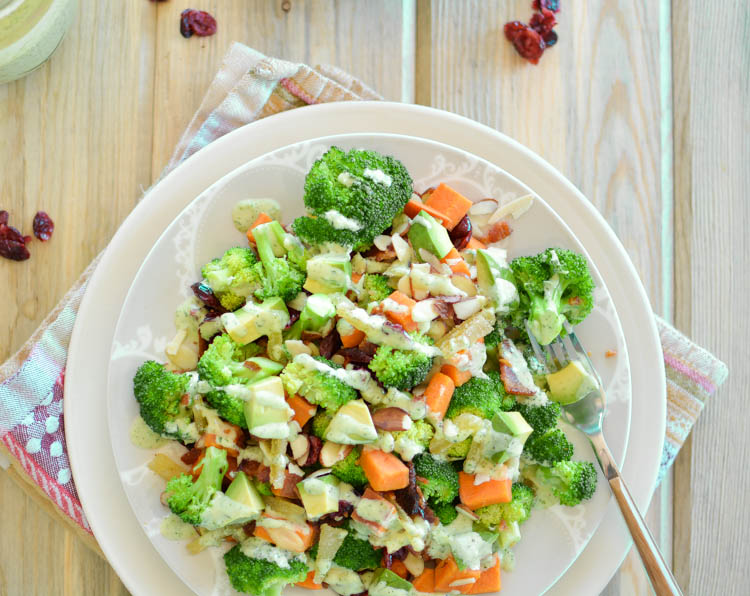 Warm Broccoli Salad With Skinny Green Goddesscooking And Beer