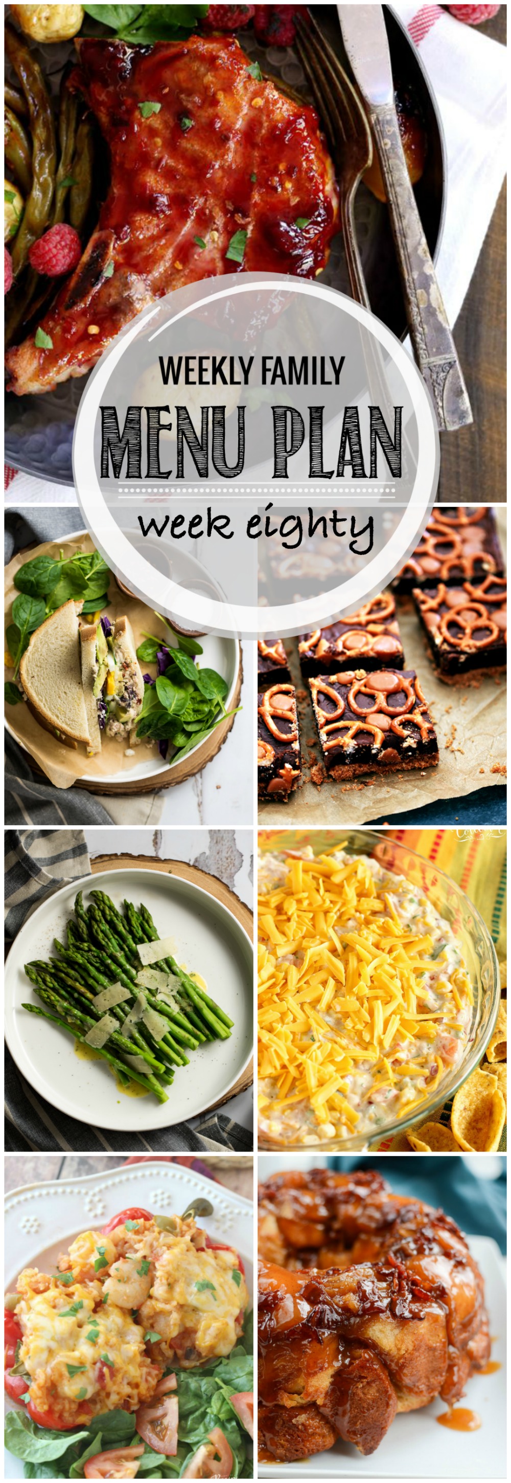 Weekly Family Menu Plan - Week Eighty is brought to you by a group of food bloggers who love to plan ahead! A weekly edition of thoughtfully prepared recipes is rounded up to get you through those busy weeks! | www.cookingandbeer.com