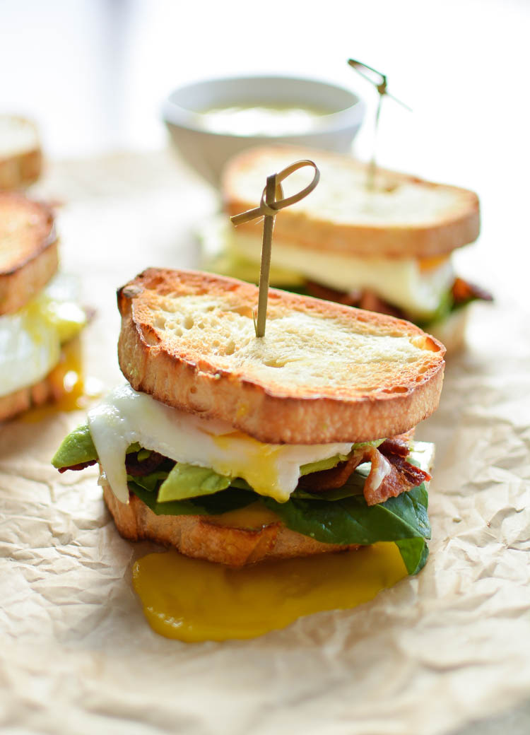 Perfect Breakfast Sandwiches with Spicy Gruyere Hollandaise