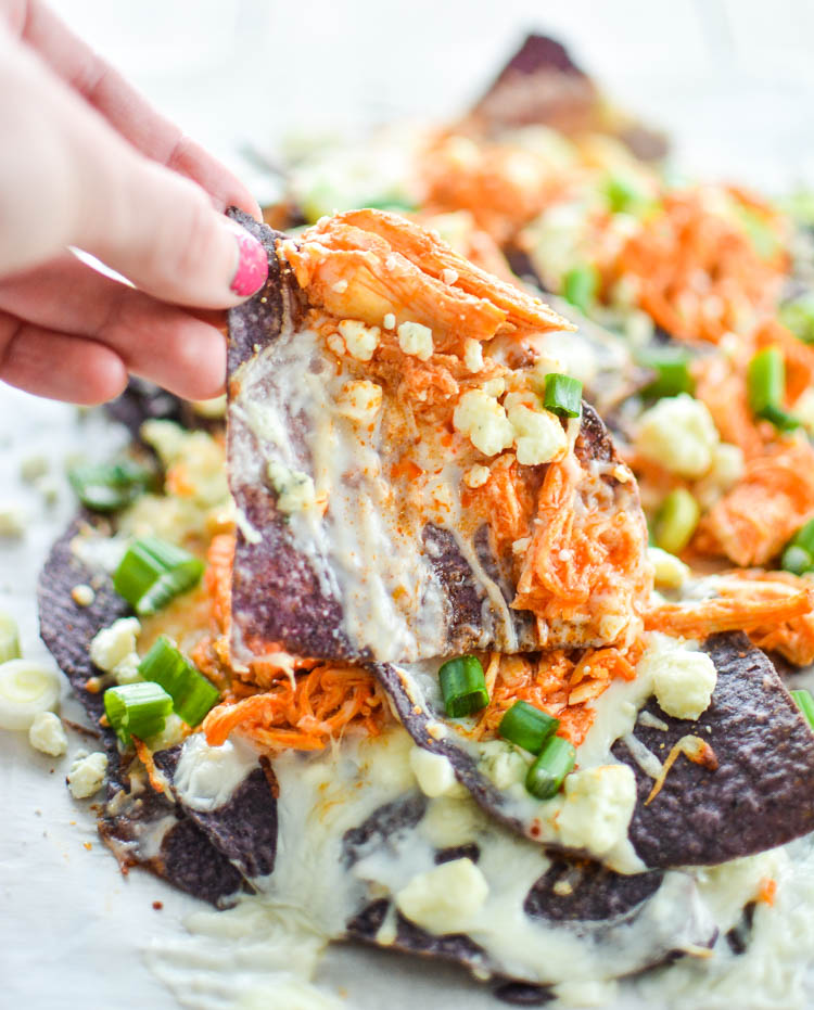 Buffalo Chicken Nachos with Blue Cheese SauceCooking and Beer