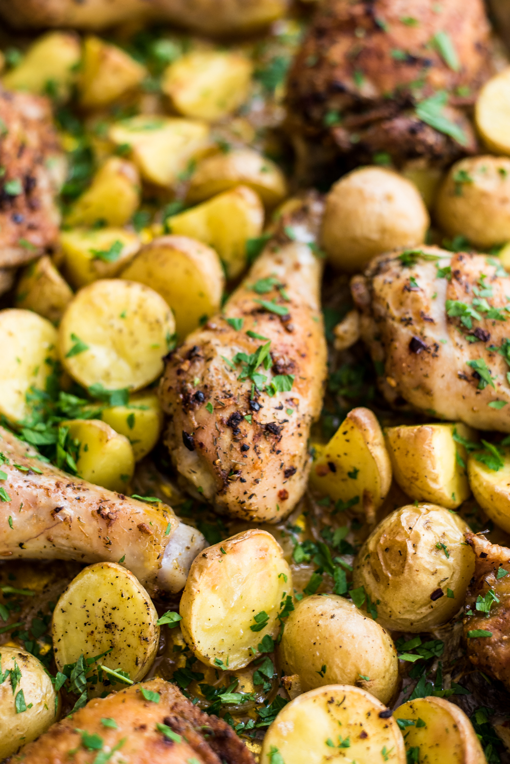 Spicy Garlic Chicken and Potatoes Sheet Pan Dinner - Cooking and Beer