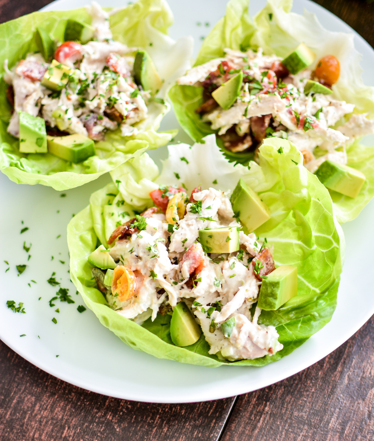 Avocado Ranch Chicken Salad Lettuce CupsCooking and Beer